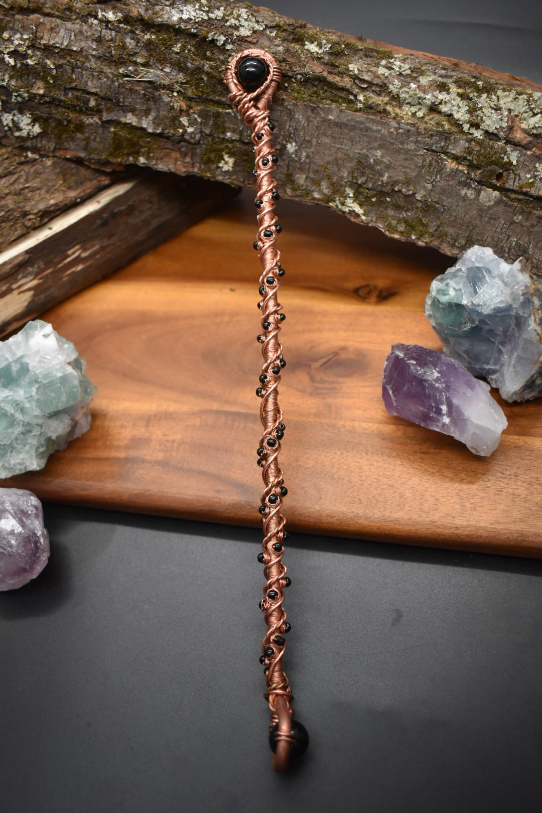 Obsidian Wand- Scepter of the Abyssal Eye