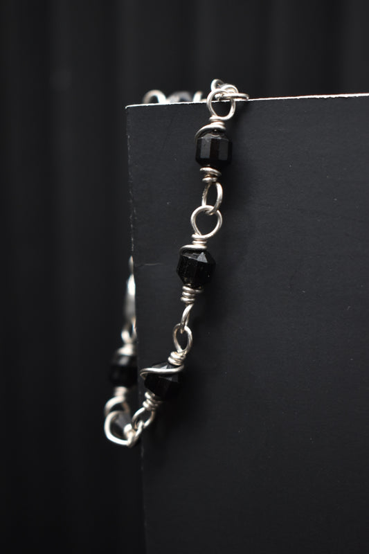 Black Tourmaline- Kosmik Orbit Bracelet