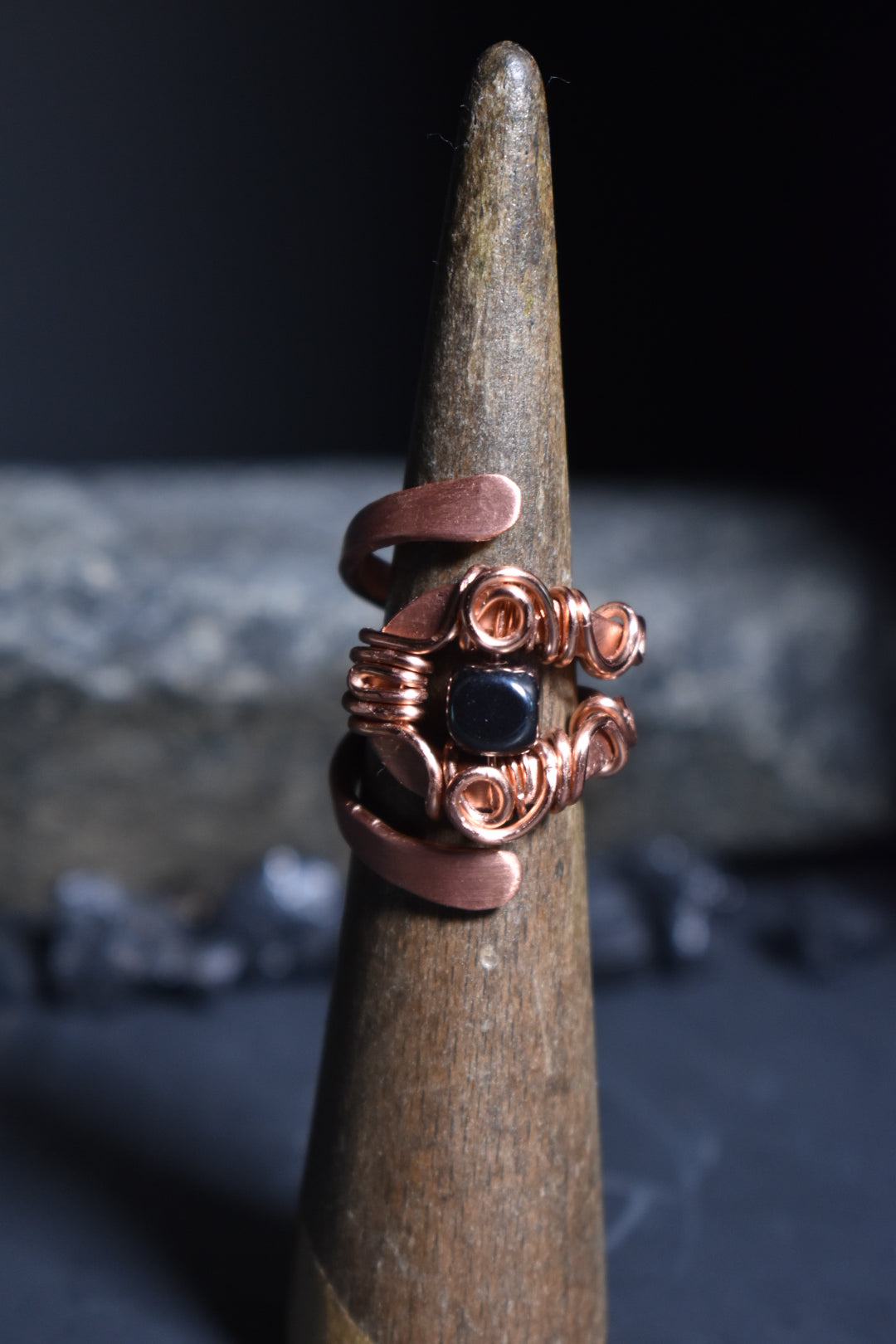 Solar Eye - Adjustable Copper Ring - KOSMIK COLLECTIONS