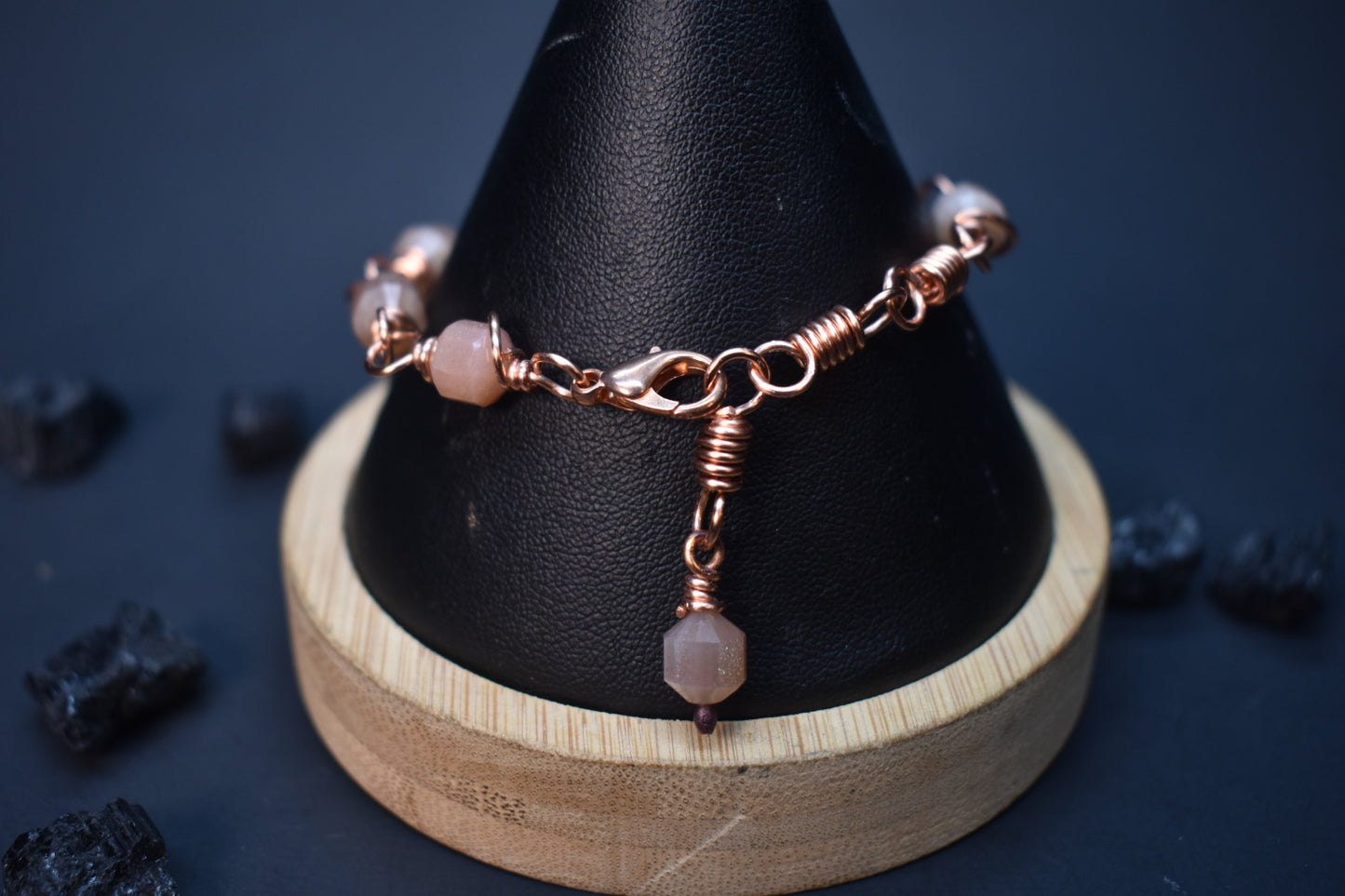Sunstone- Orbit: Copper Bracelet