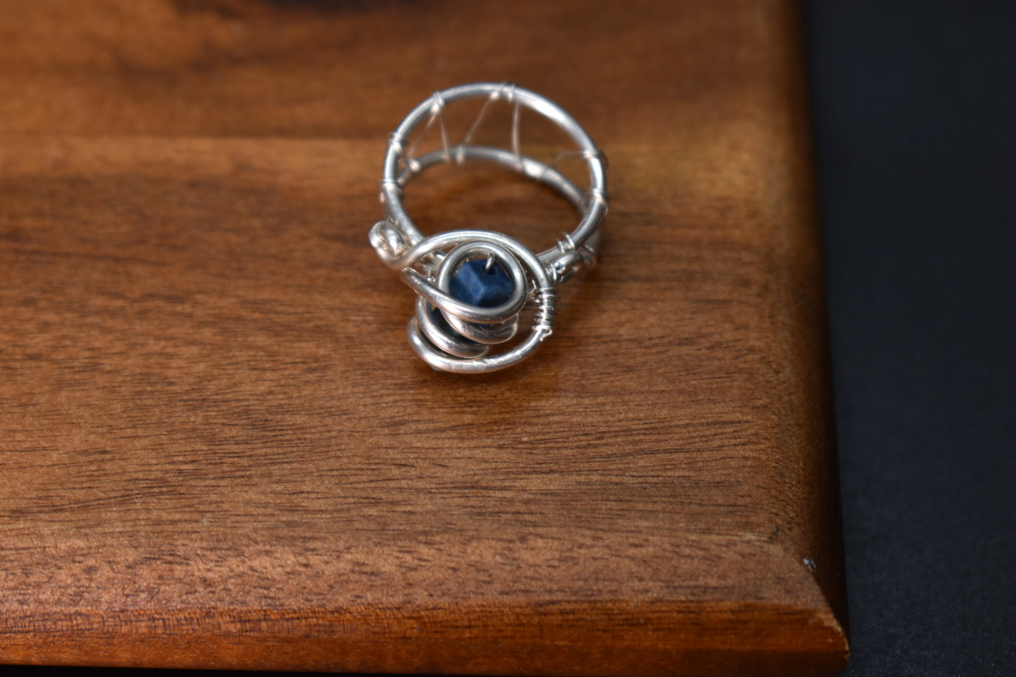 Lapis Lazuli — Interstellar Sterling Silver Ring - KOSMIK COLLECTIONS