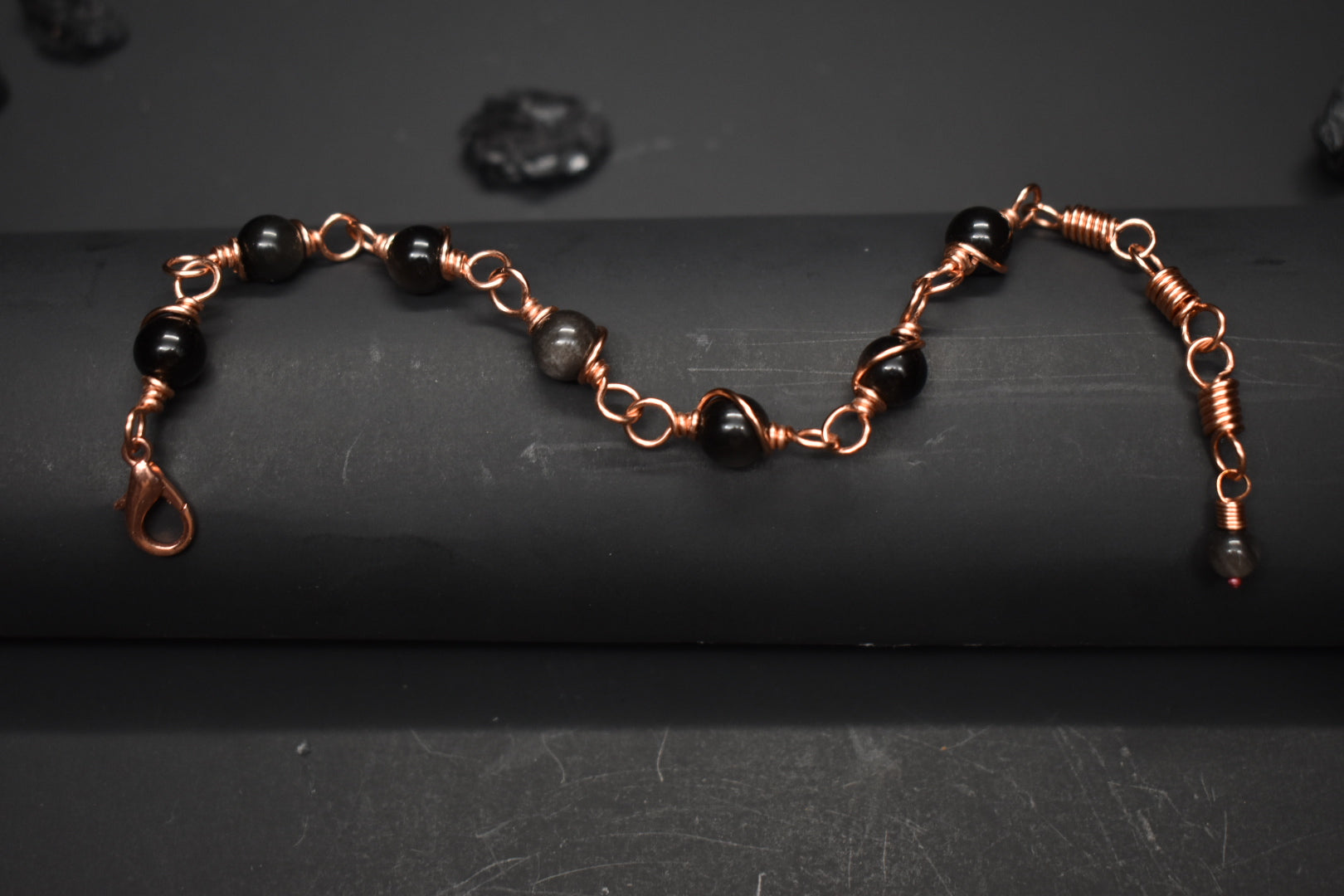 Obsidian- Kosmik Orbit Bracelet - KOSMIK COLLECTIONS