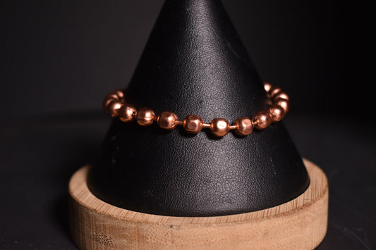 Copper Ball Chain Bracelet