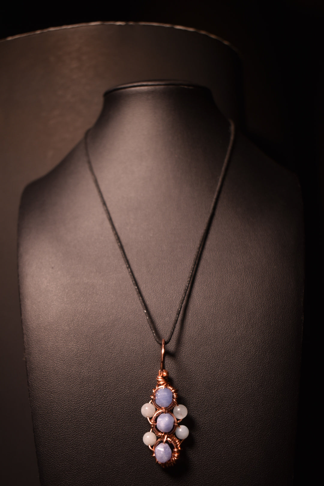 Aquamarine - Helix of the Verdant Neteru Copper Pendant