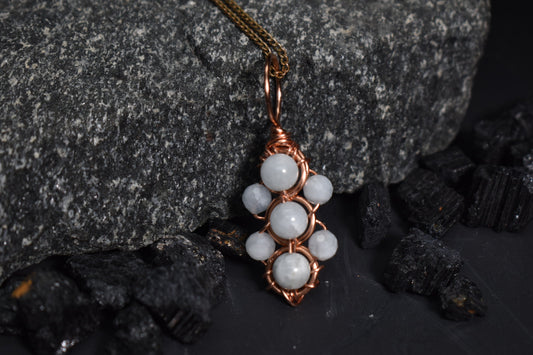 Helix of the Verdant Neteru- Copper Pendant - KOSMIK COLLECTIONS
