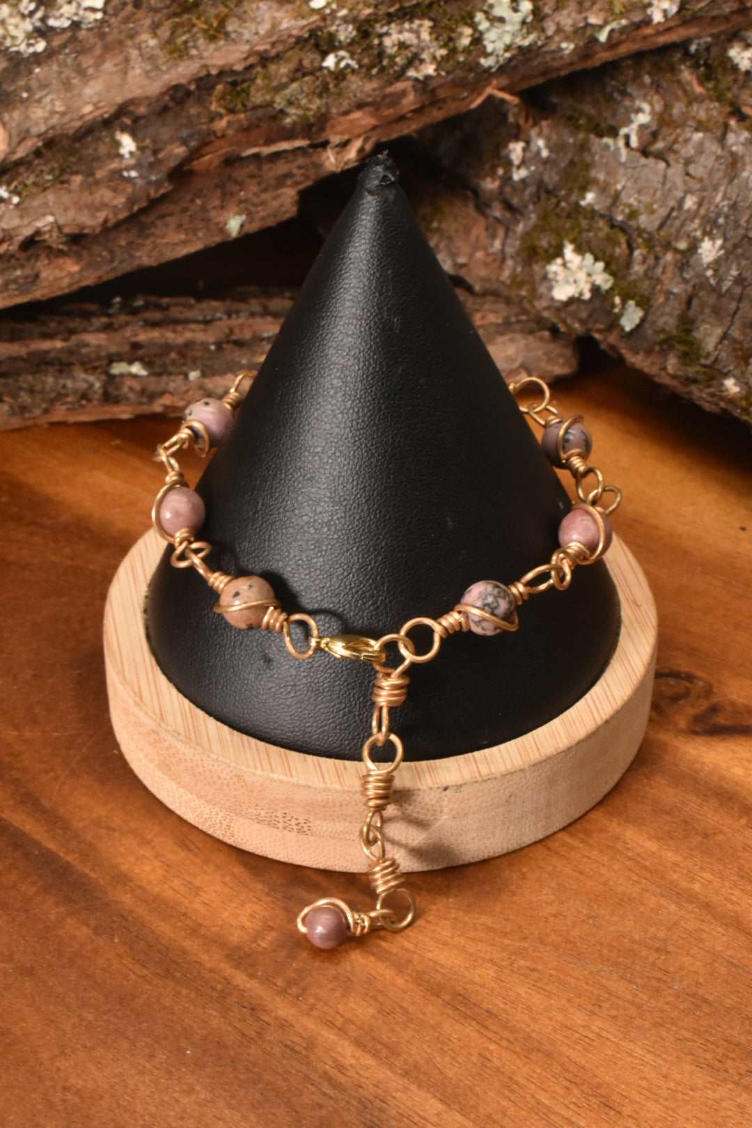 Rhodonite — Tail Bracelet