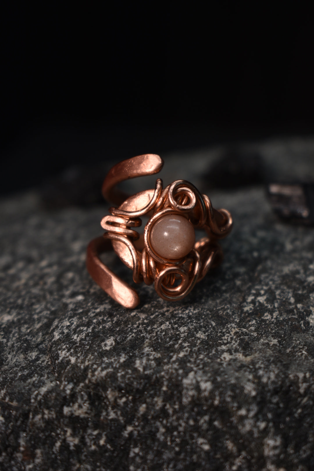 Sunstone-Solar Eye Ring
