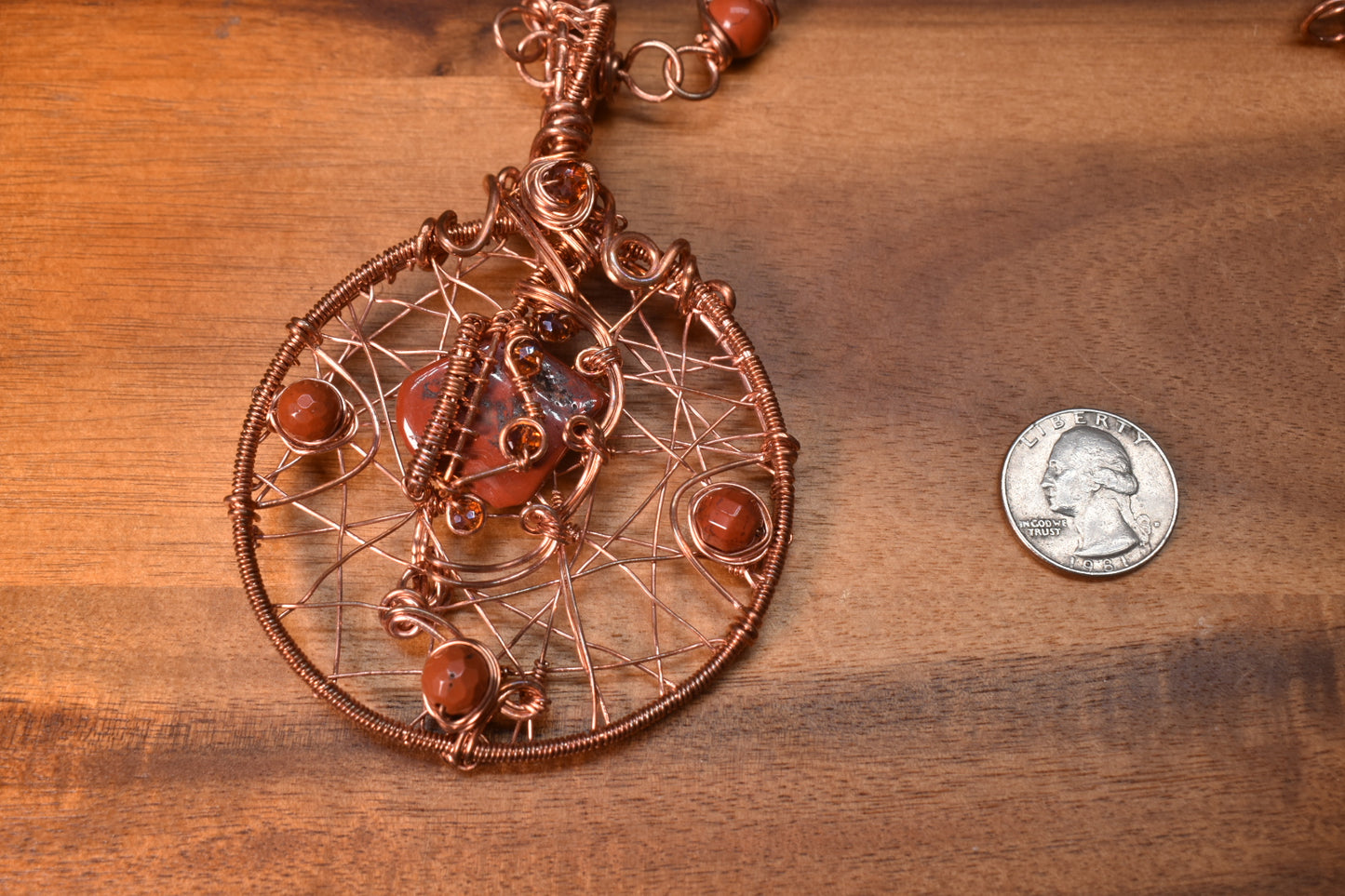 The Rational Wheel — Red Jasper Necklace