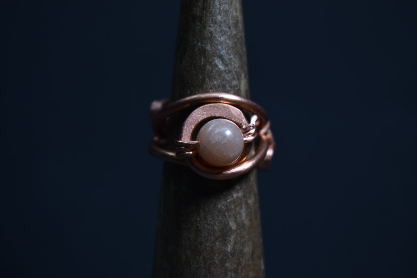 Solar Eye Nazar- Copper Adjustable Ring - KOSMIK COLLECTIONS