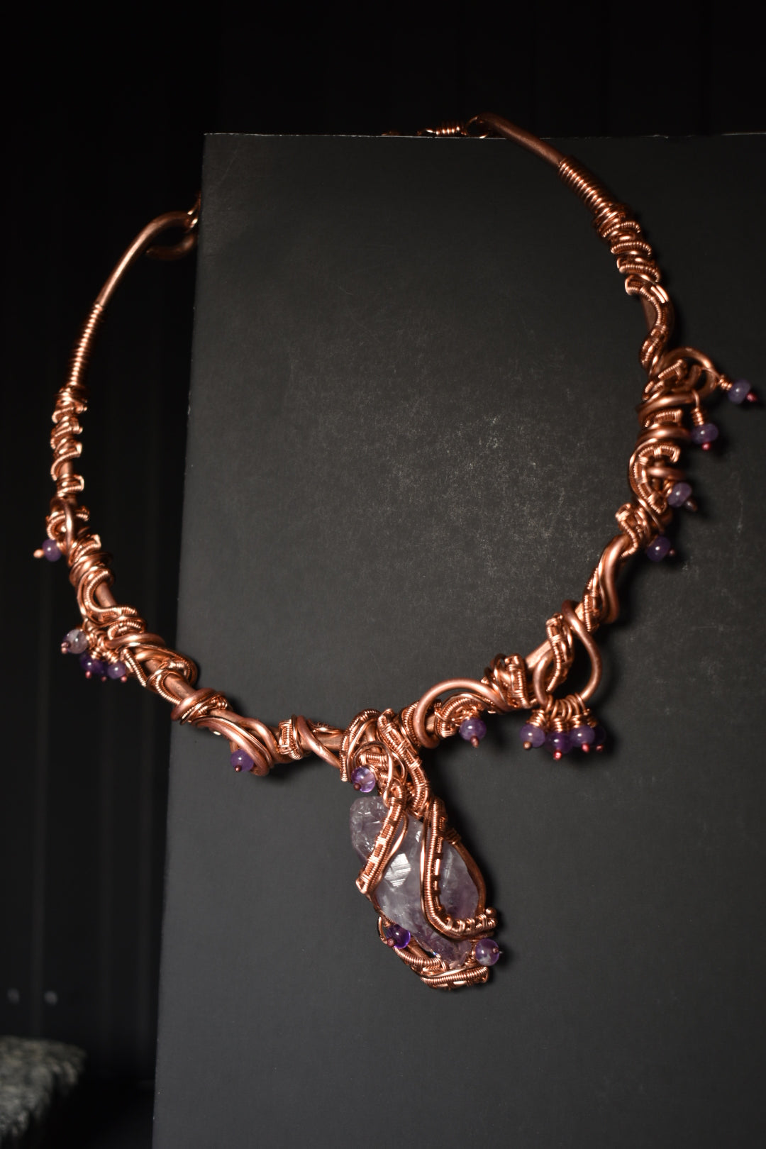 Amethyst-Sovereign Gate: Copper open collar