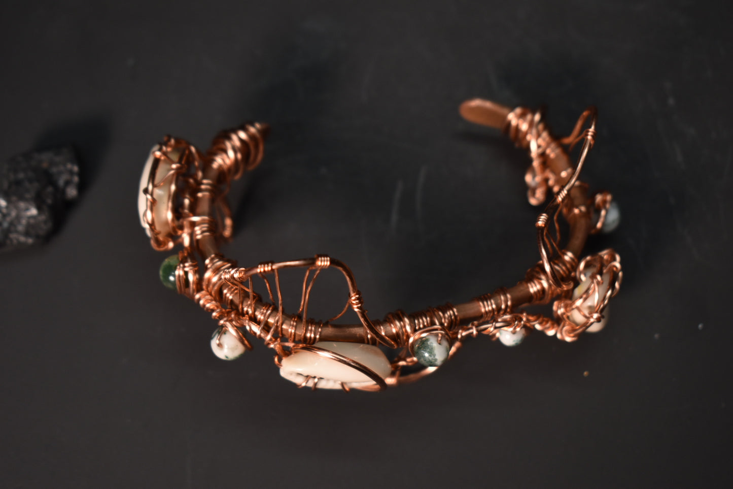 Tidal Oracle: Half Copper Cuff - KOSMIK COLLECTIONS