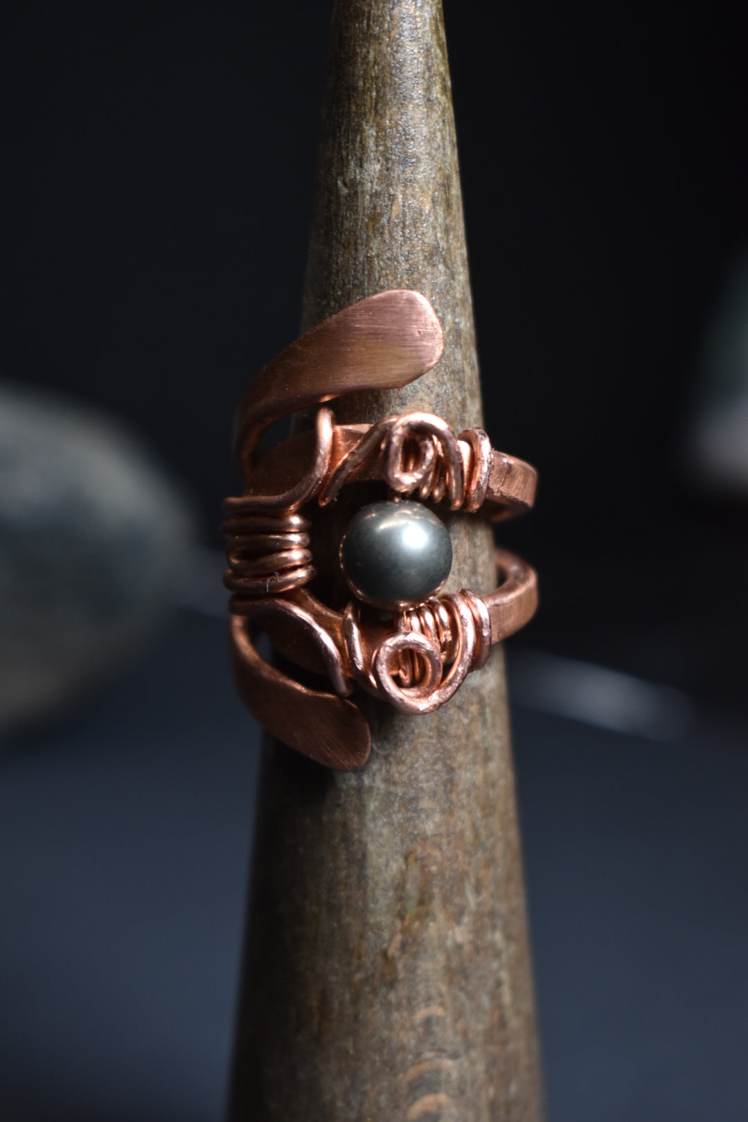 Solar Eye - Adjustable Copper Ring - KOSMIK COLLECTIONS