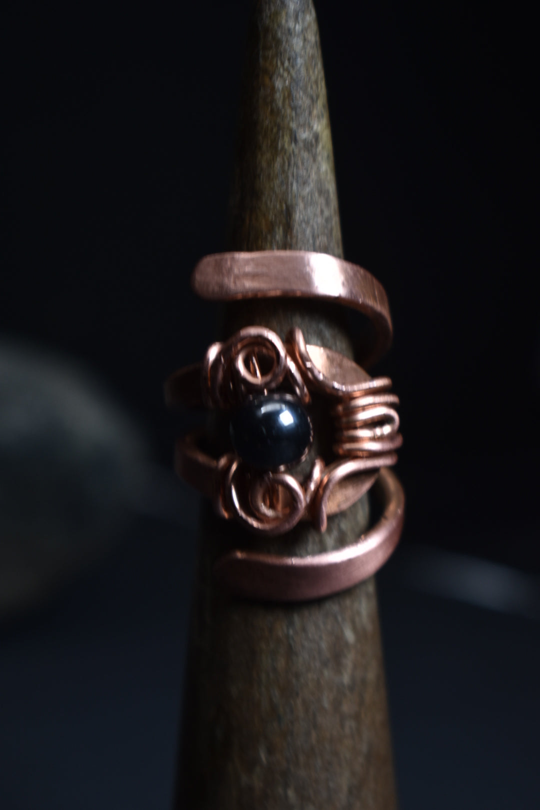 Solar Eye - Adjustable Copper Ring - KOSMIK COLLECTIONS