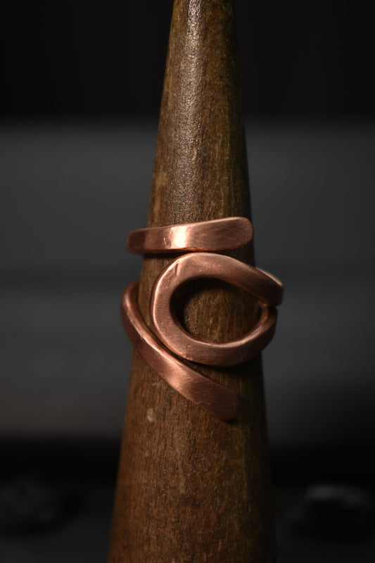 Solar Eye: Copper Adjustable Ring