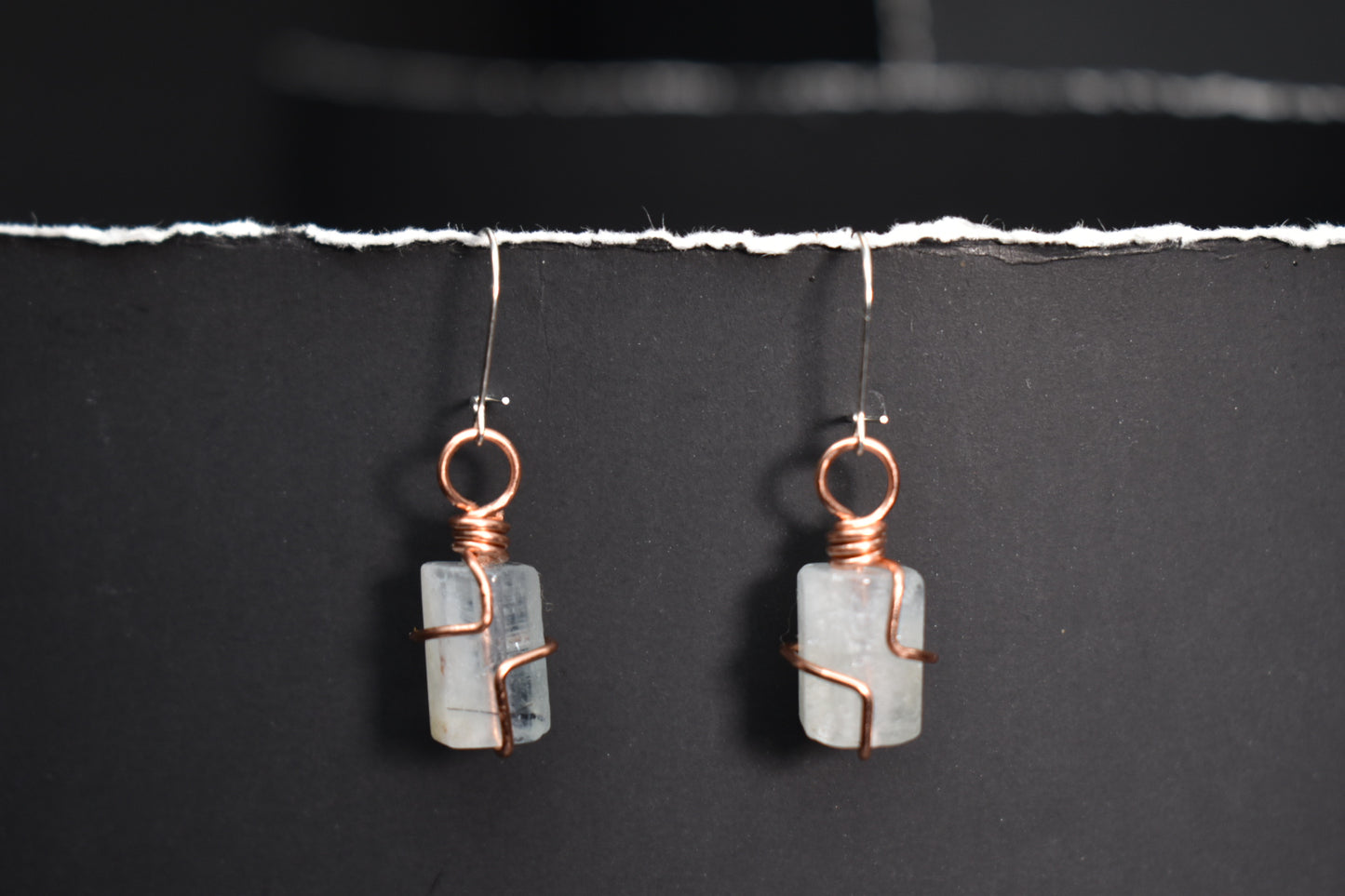 Aquamarine- Sea Relic: Sterling Silver Earring - KOSMIK COLLECTIONS