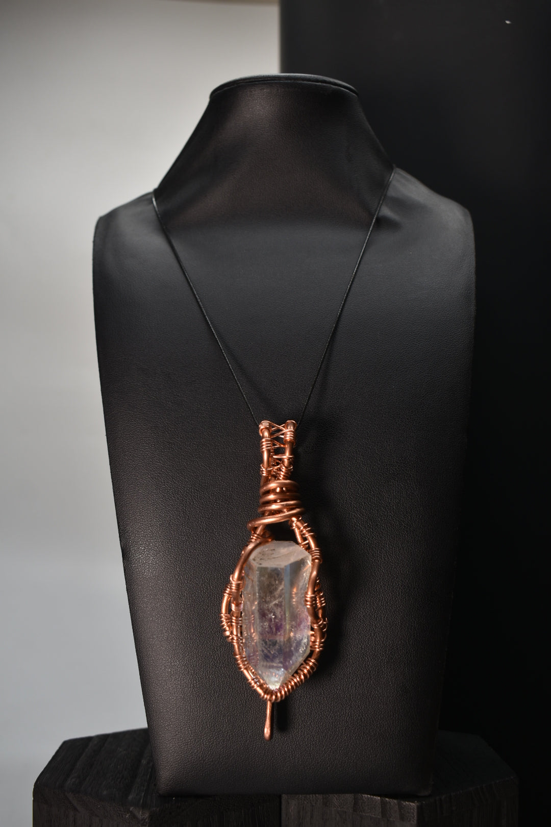 Angel Aura Quartz- Lantern Pendant
