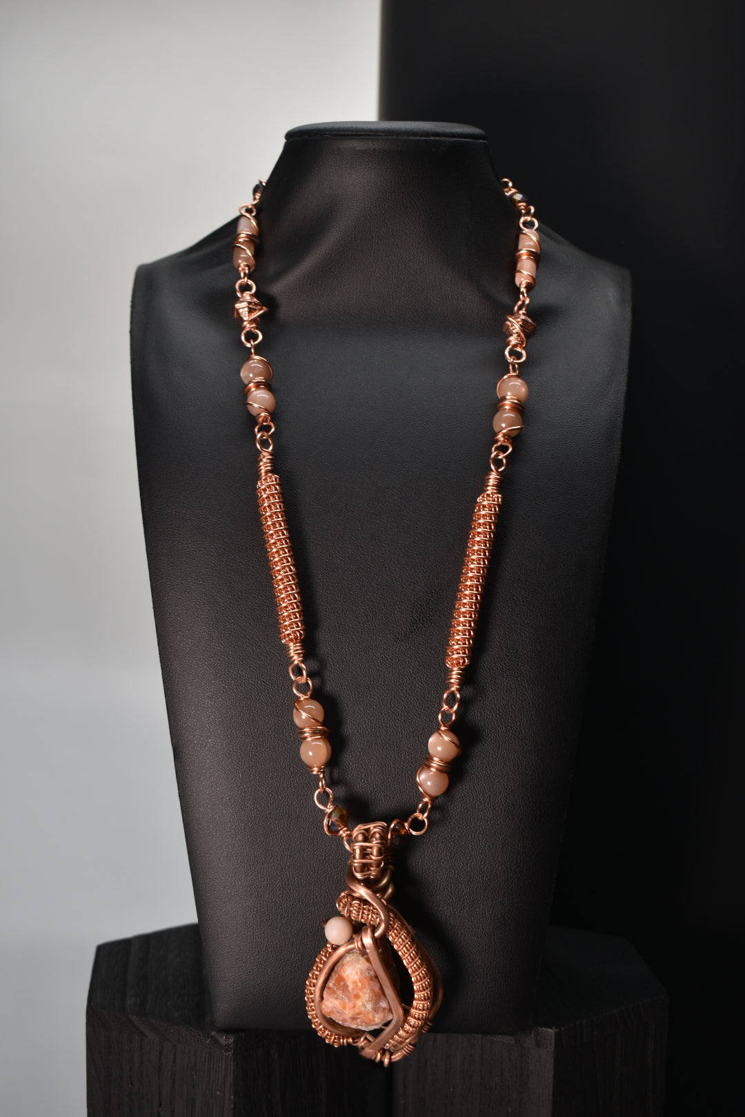 Solar Ascension- Copper Sunstone Necklace - KOSMIK COLLECTIONS