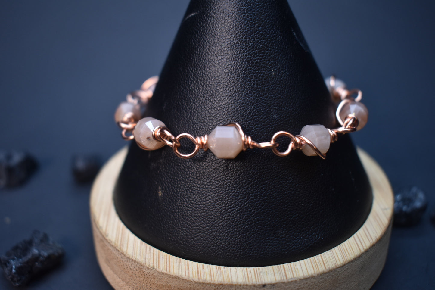 Sunstone- Orbit: Copper Bracelet