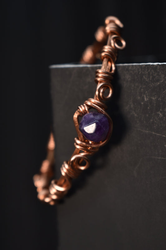 Amethyst- Star Gate Bracelet