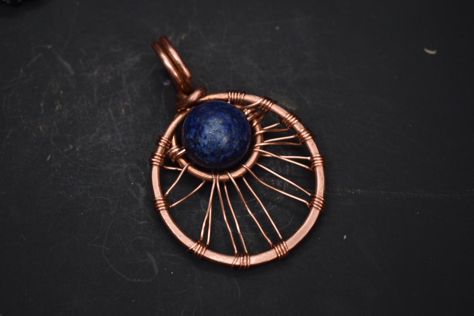 Lapis Lazuli — Solar Return Copper Pendant Necklace - KOSMIK COLLECTIONS