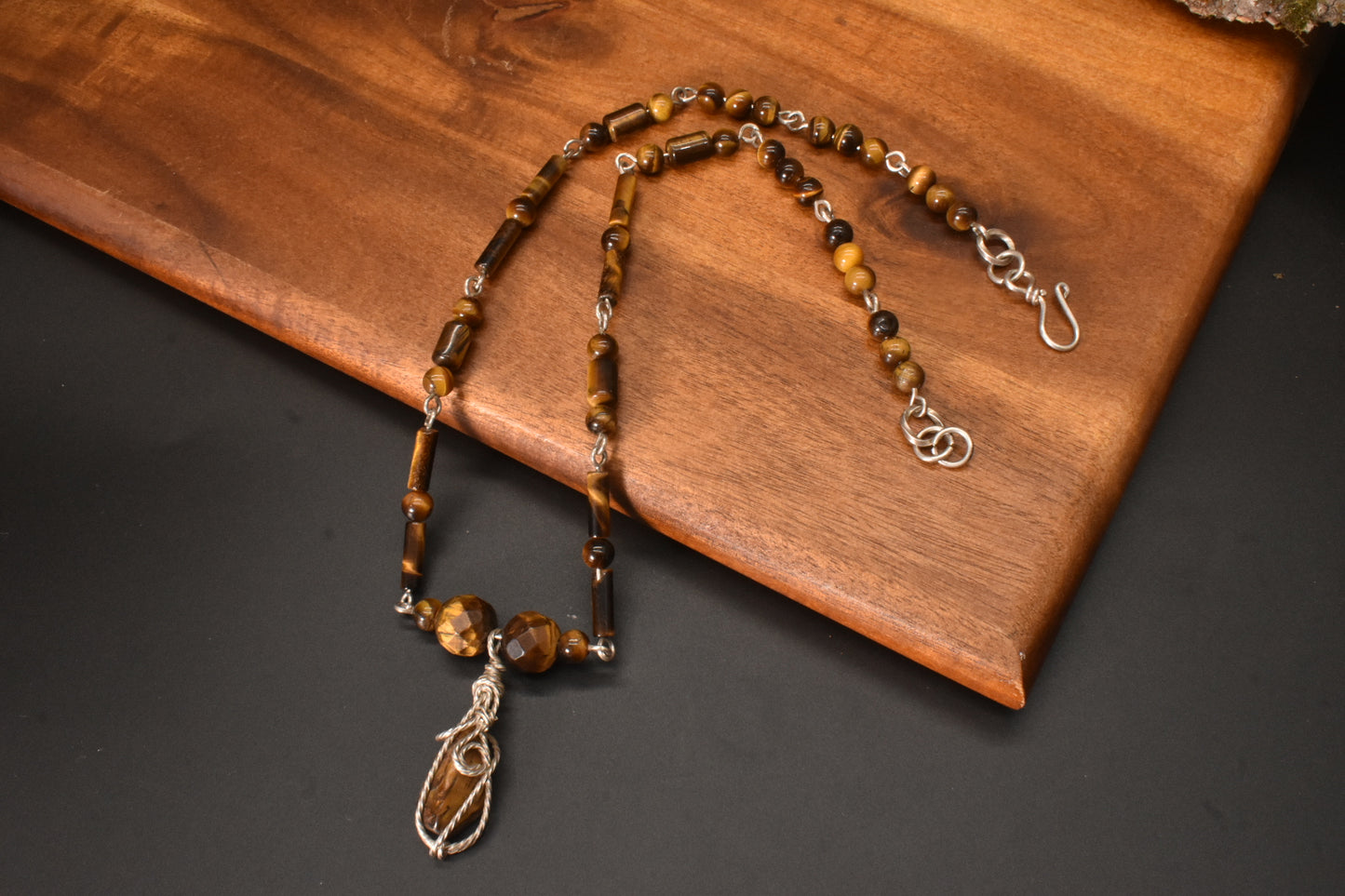 Tiger's Eye Auric Priest Necklace