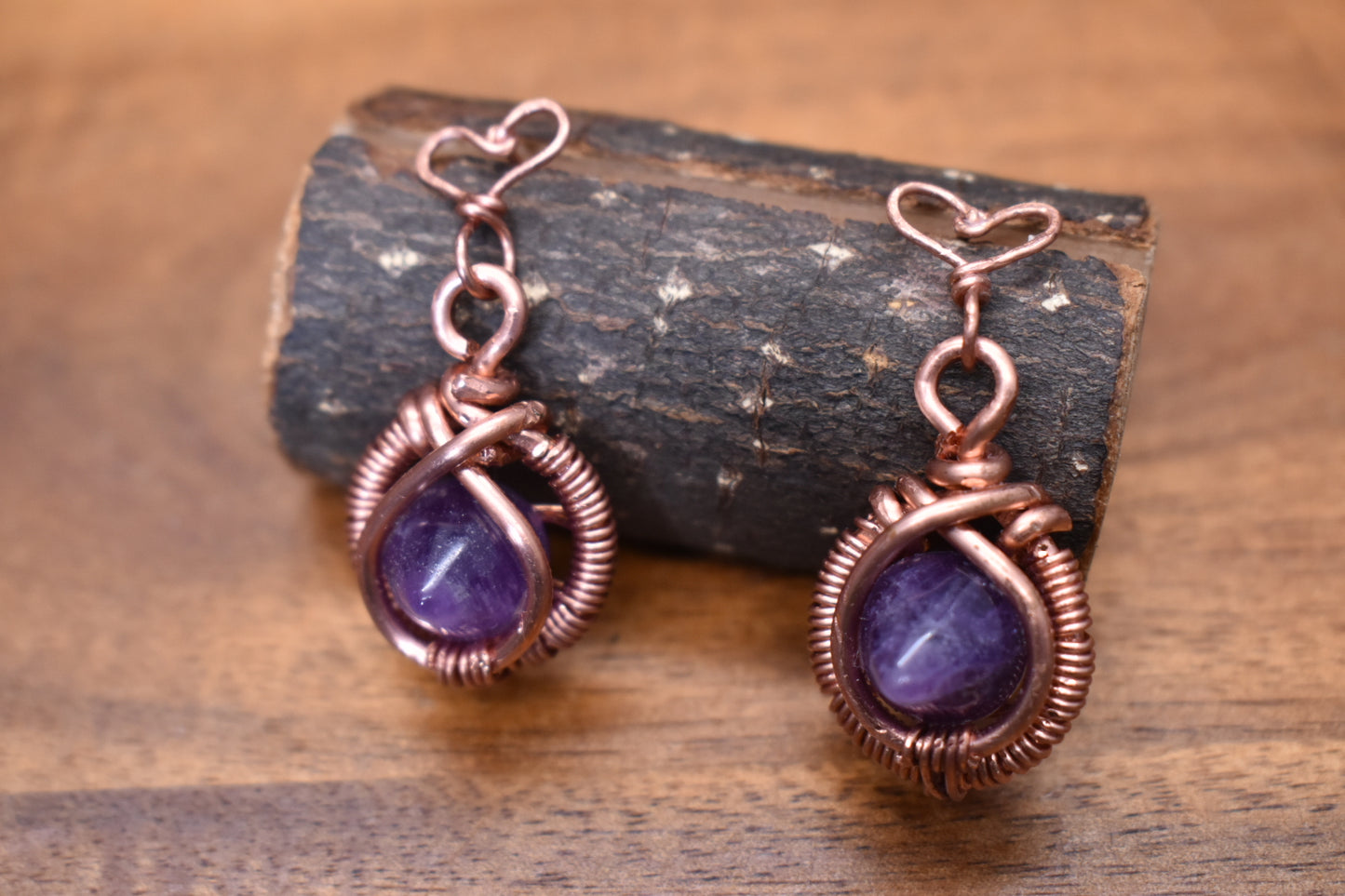 Psychic Shield — Copper Earrings