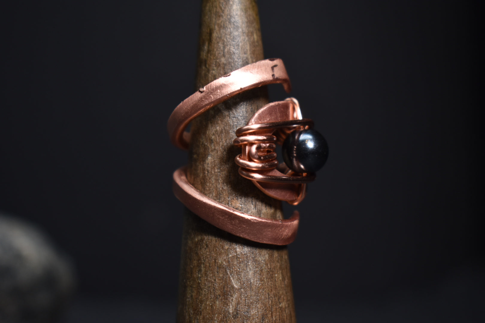 Solar Eye - Adjustable Copper Ring - KOSMIK COLLECTIONS