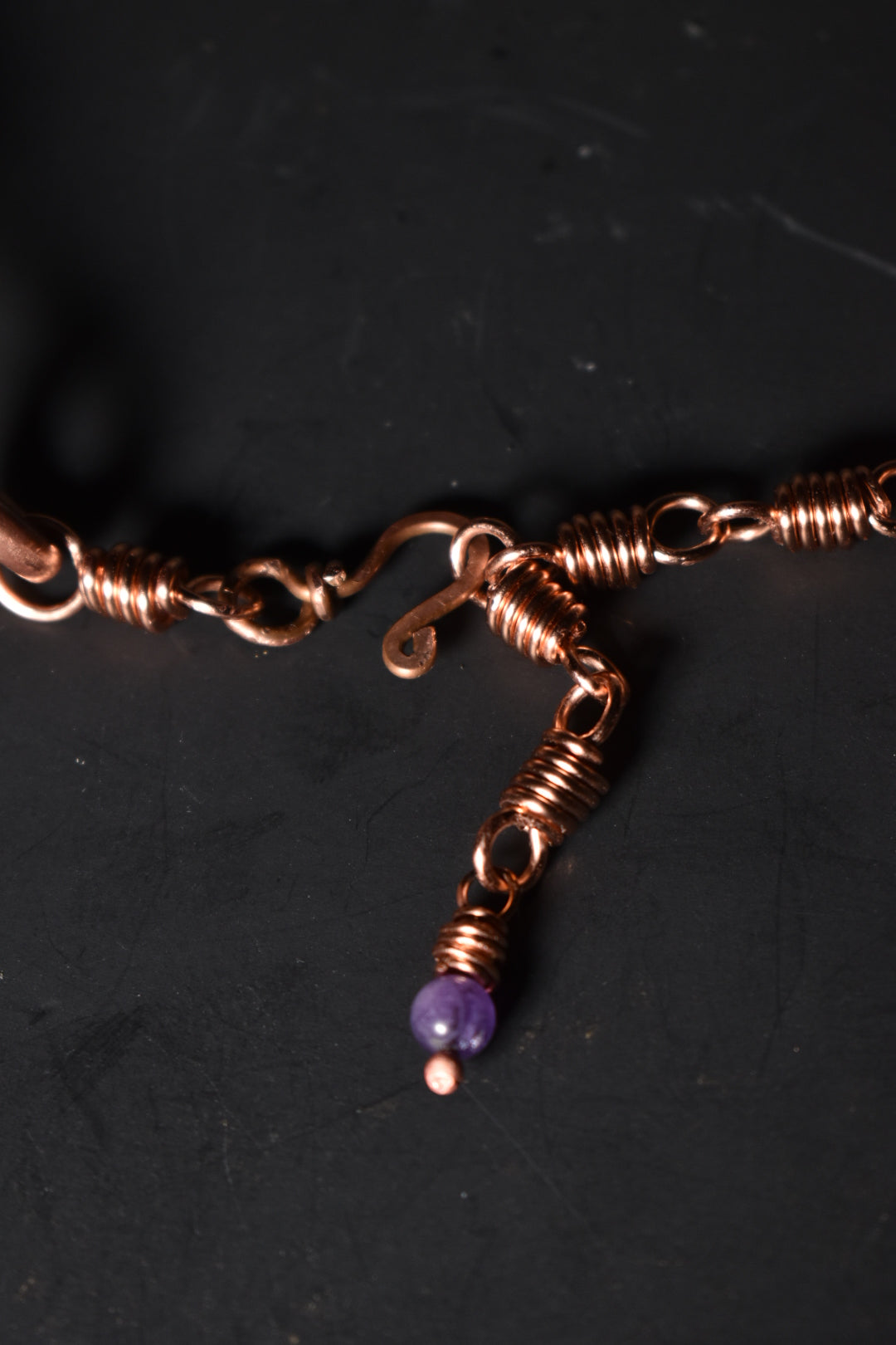 Amethyst-Sovereign Gate: Copper open collar