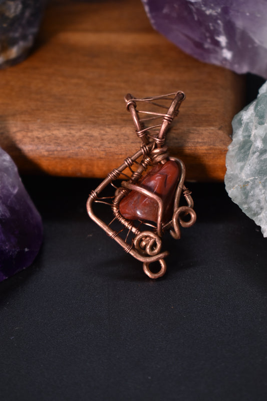 Red jasper Pendant - KOSMIK COLLECTIONS