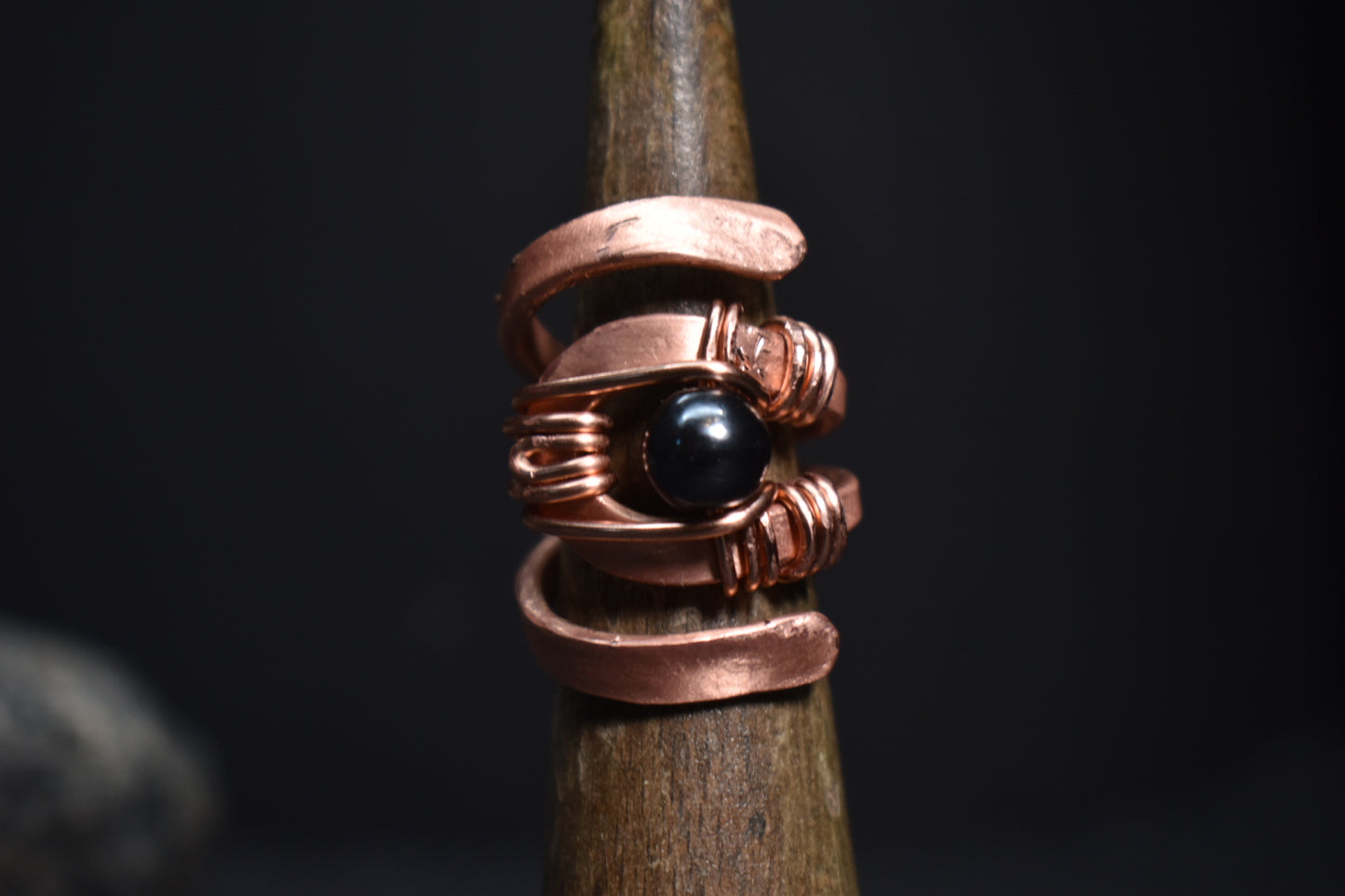 Solar Eye - Adjustable Copper Ring - KOSMIK COLLECTIONS