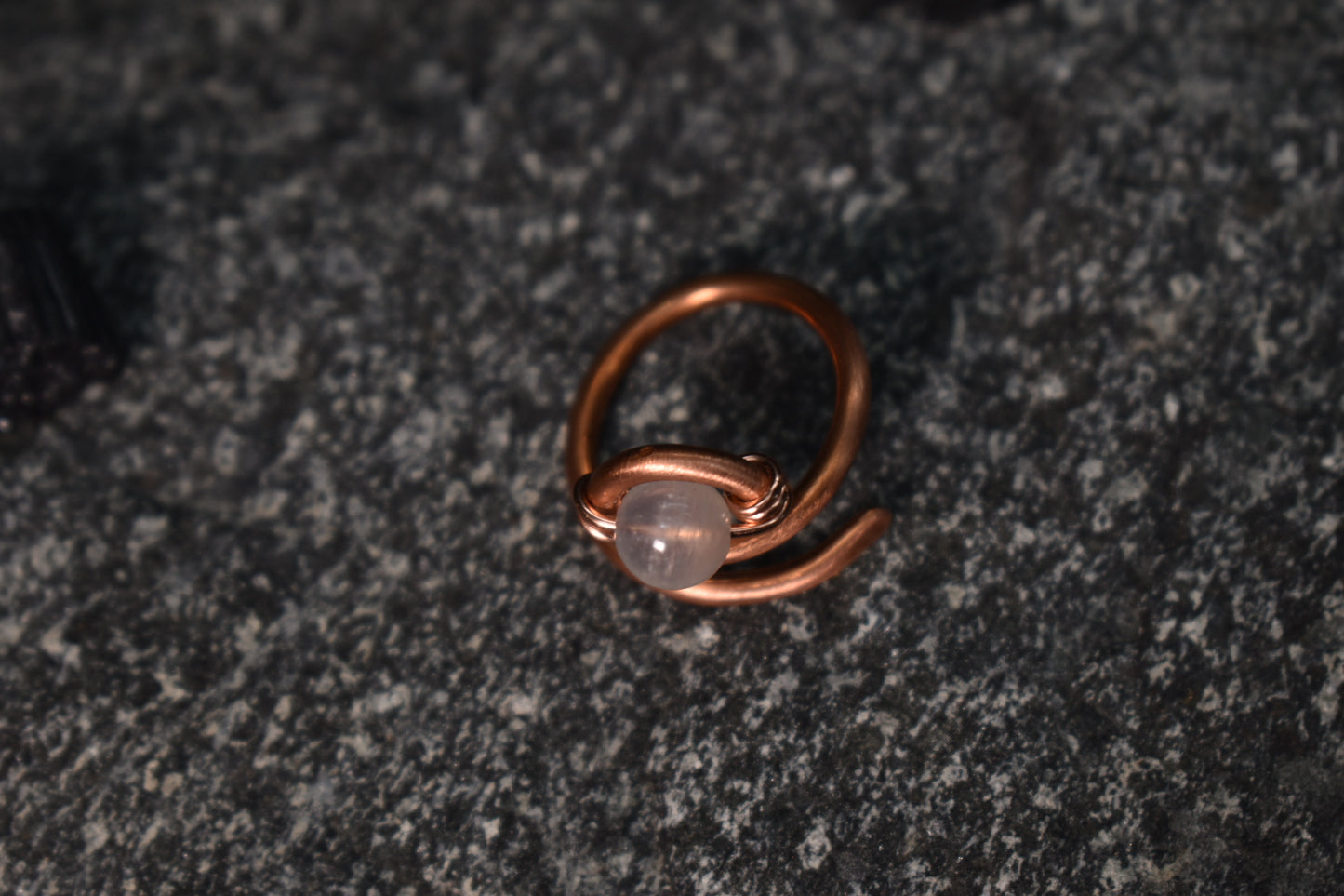 Moonstone- Kosmik Glyph Ring