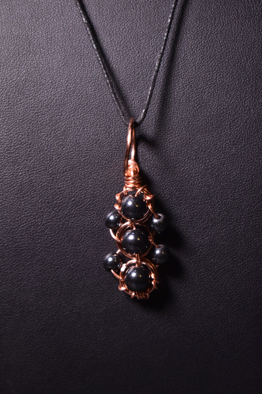 Hematite- Helix of the Verdant Neteru Pendant