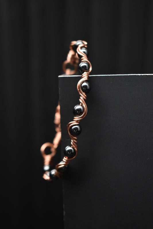 Hematite- Copper Frequency Bracelet