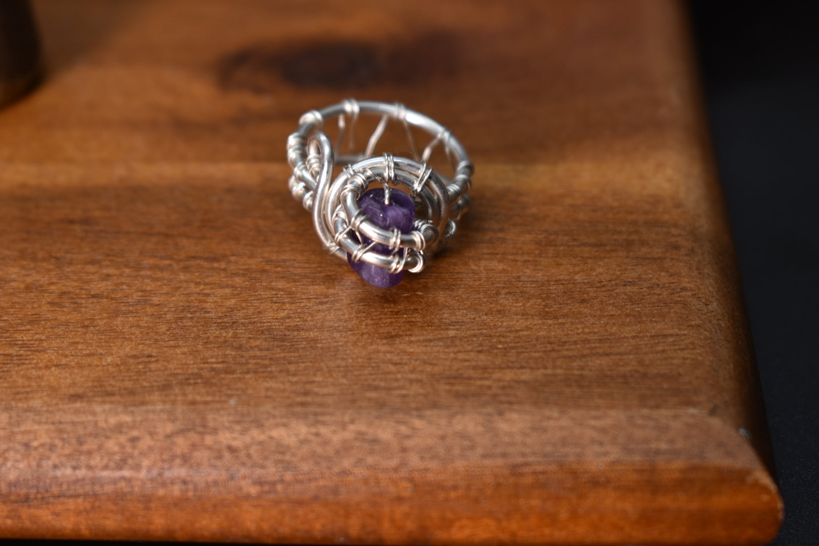 Amethyst — Interstellar Sterling Silver Ring - KOSMIK COLLECTIONS