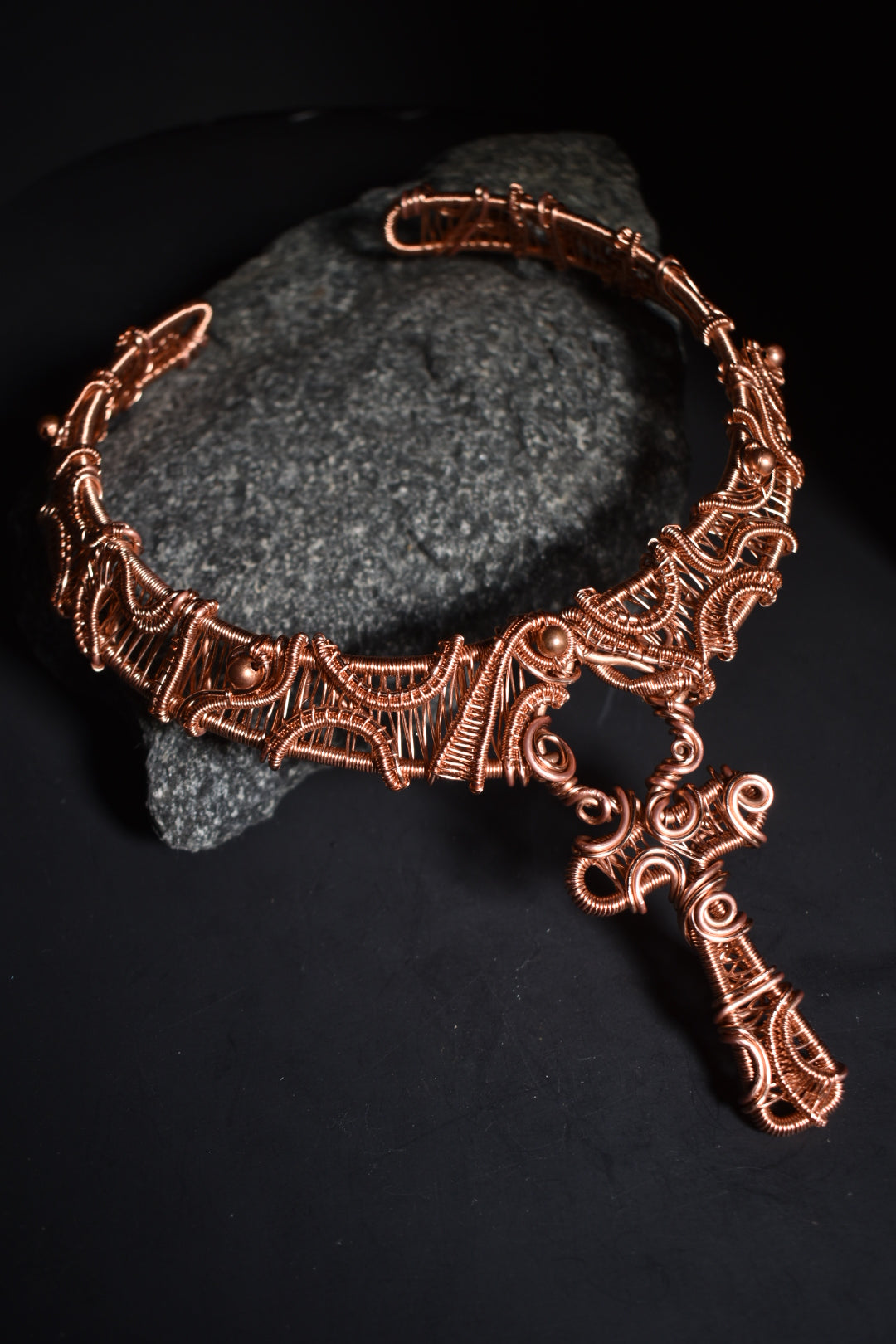 Eternal Stargate- Copper Torque Ritual Collar