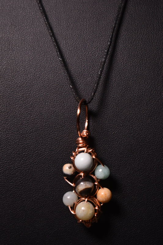 Amazonite - Helix of the Verdant Neteru Pendant