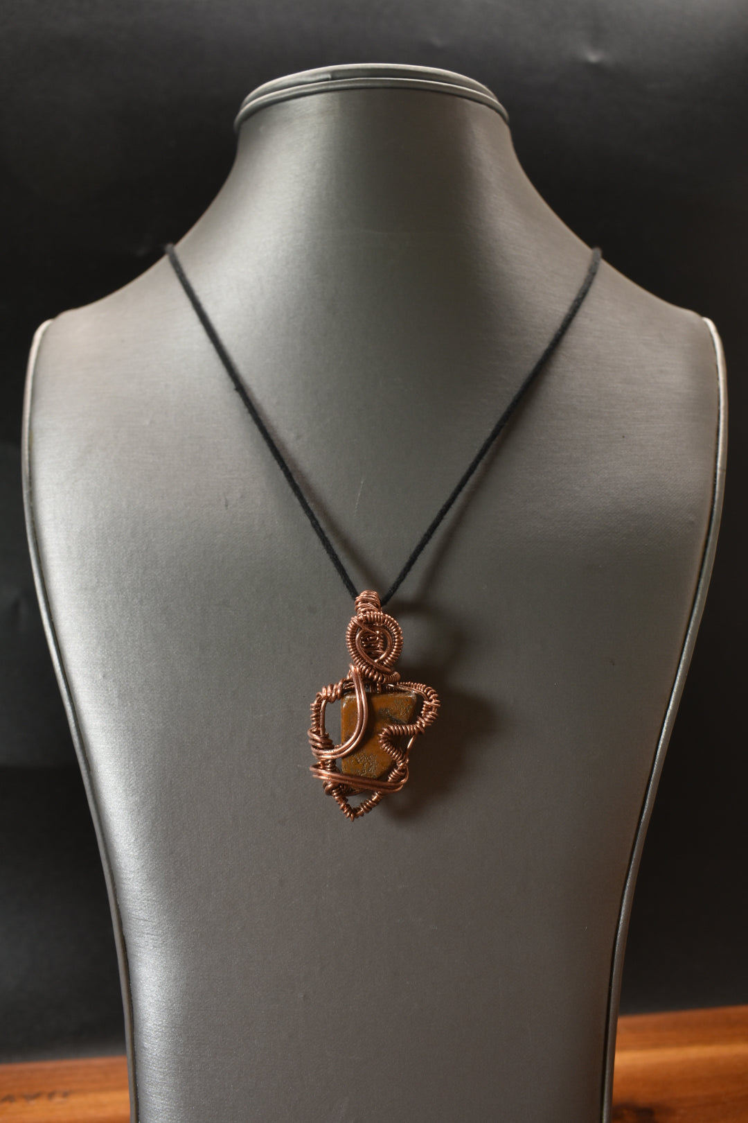 Tiger’s Eye — Copper Pendant Necklace