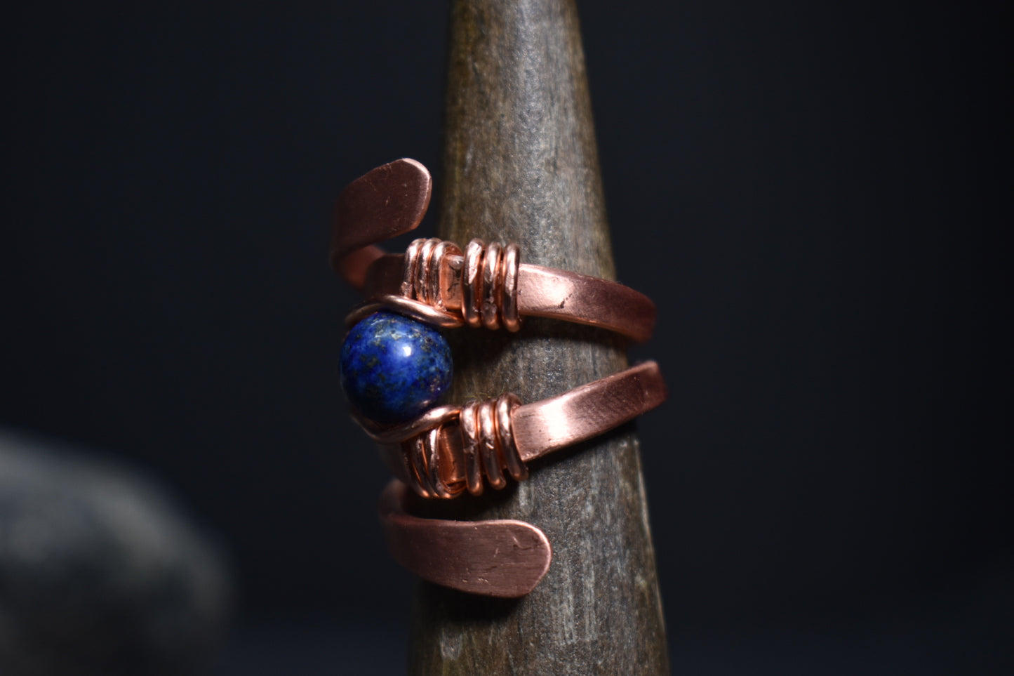 Solar Eye - Adjustable Copper Ring - KOSMIK COLLECTIONS