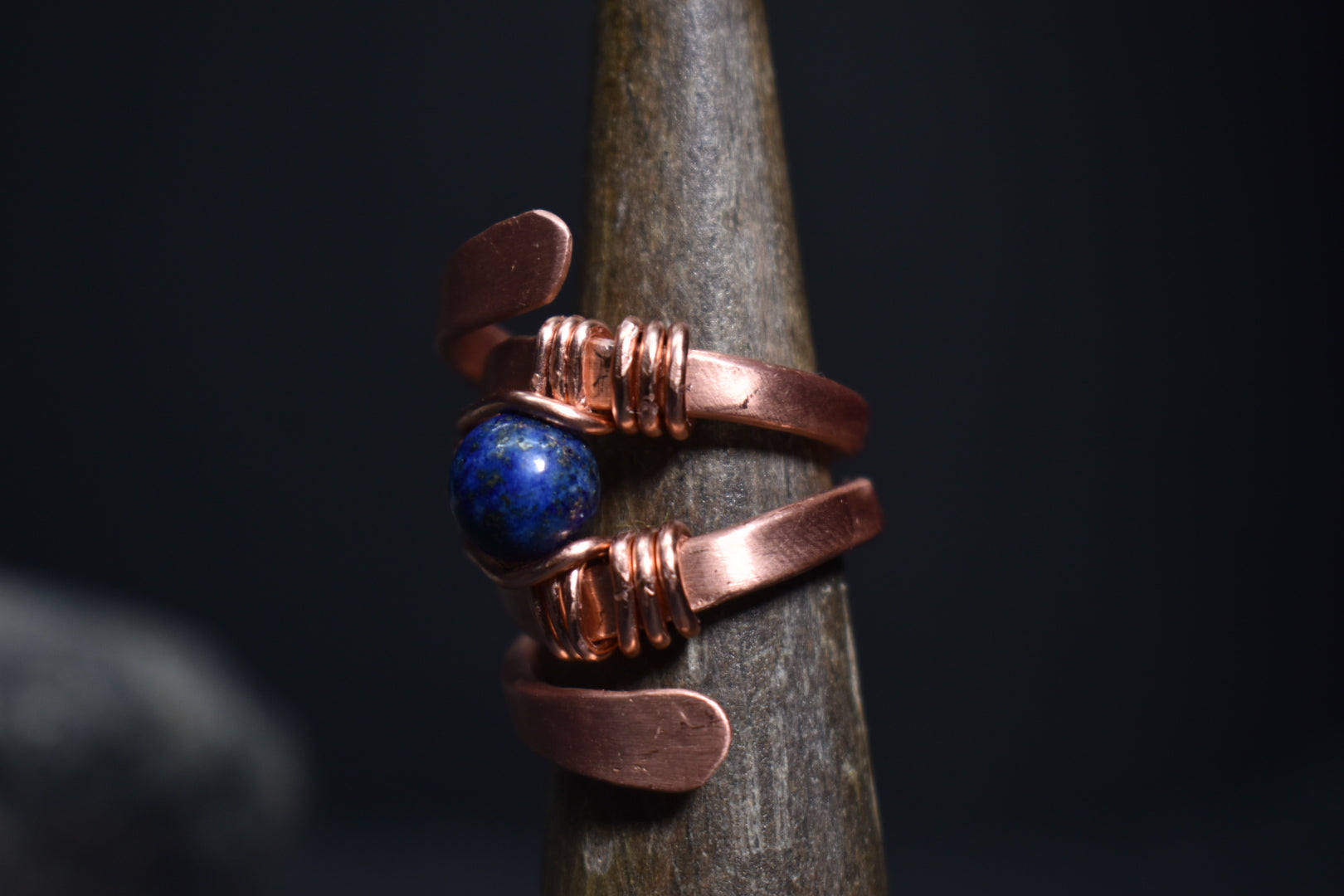 Solar Eye - Adjustable Copper Ring - KOSMIK COLLECTIONS