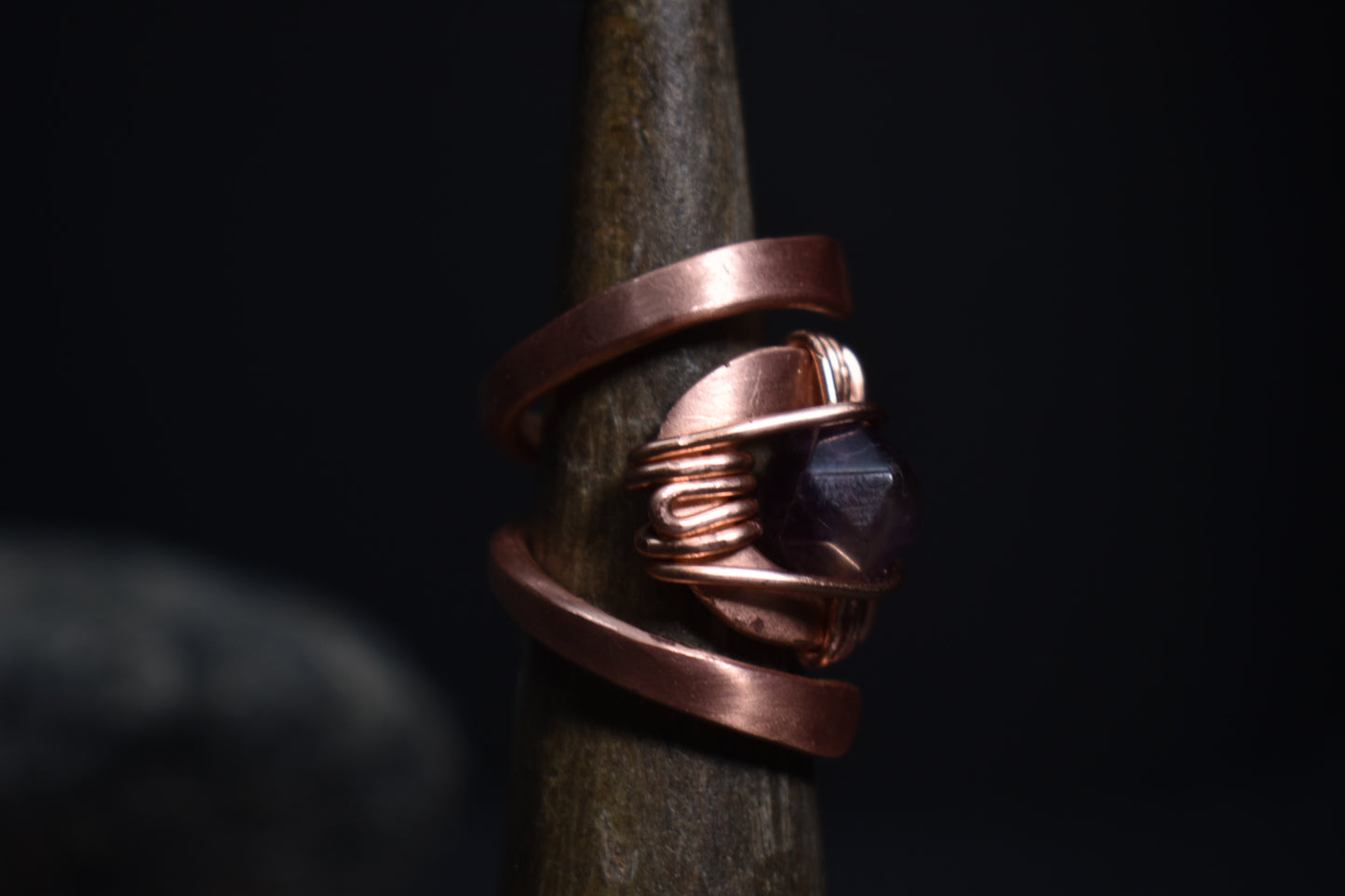 Solar Eye - Adjustable Copper Ring - KOSMIK COLLECTIONS