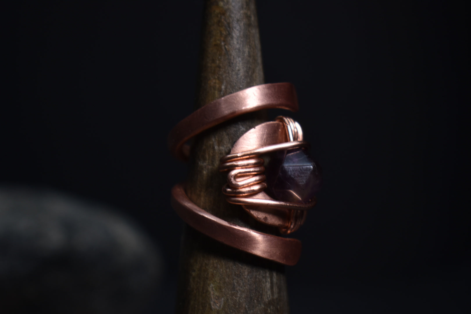 Solar Eye - Adjustable Copper Ring - KOSMIK COLLECTIONS