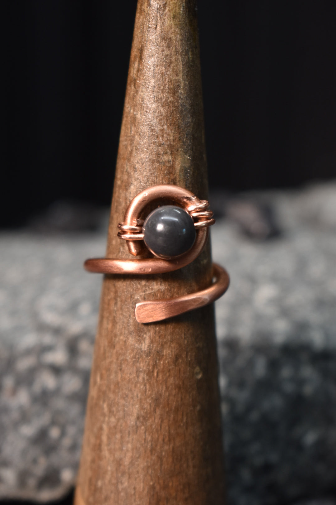 Labradorite- Kosmik Glyph Ring