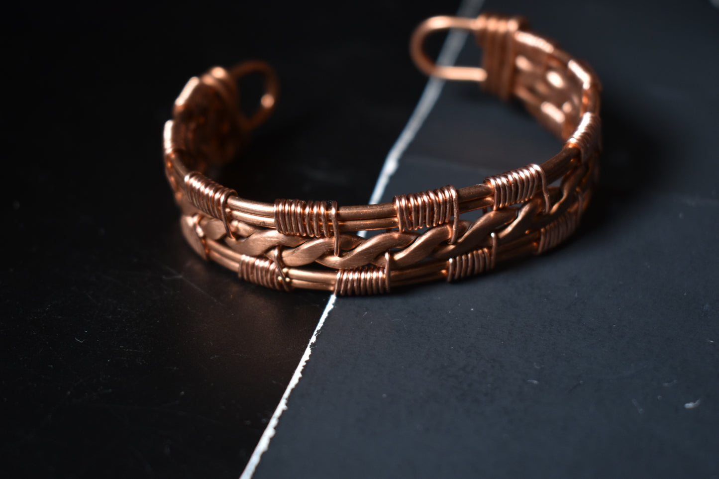 MoonSpine Crescent- Copper Cuff