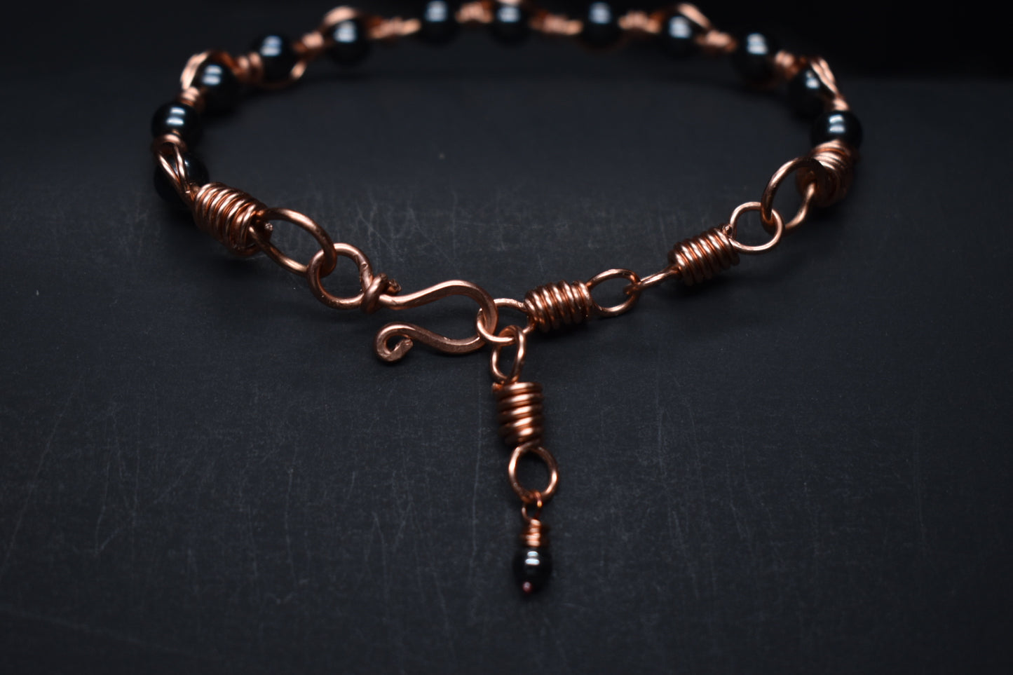 Hematite- Copper Frequency Bracelet