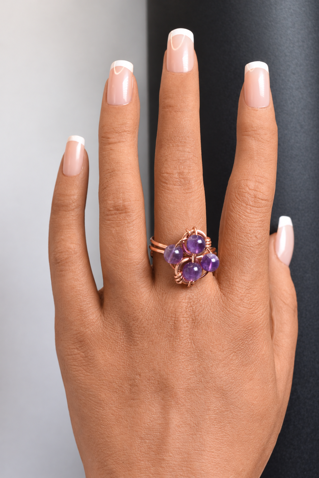 Helix- Adjustable Copper Ring - KOSMIK COLLECTIONS