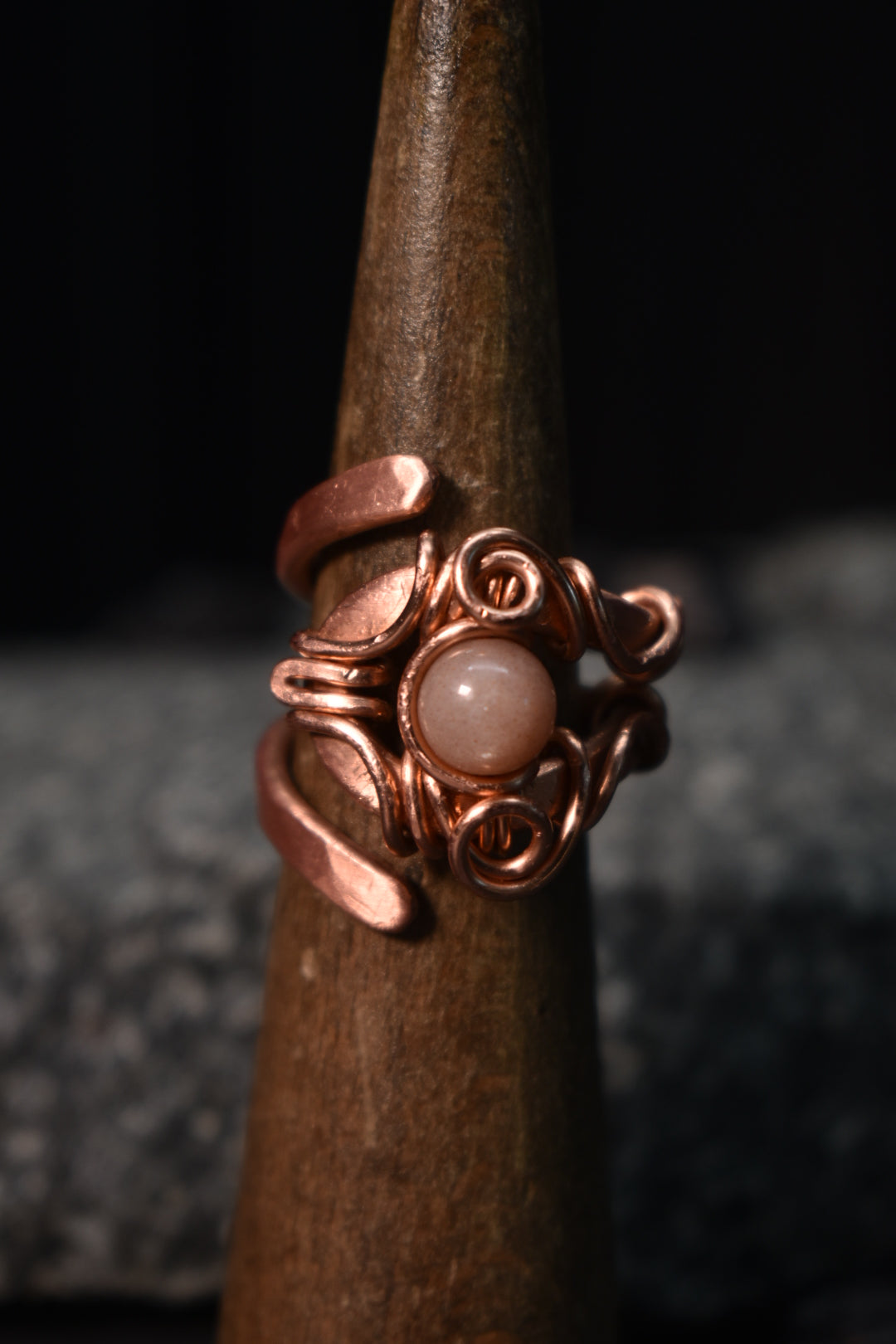 Solar Eye - Adjustable Copper Ring - KOSMIK COLLECTIONS