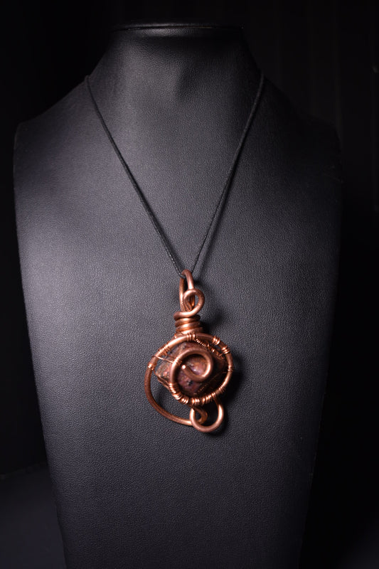 Ruby- Still Orbit Pendant