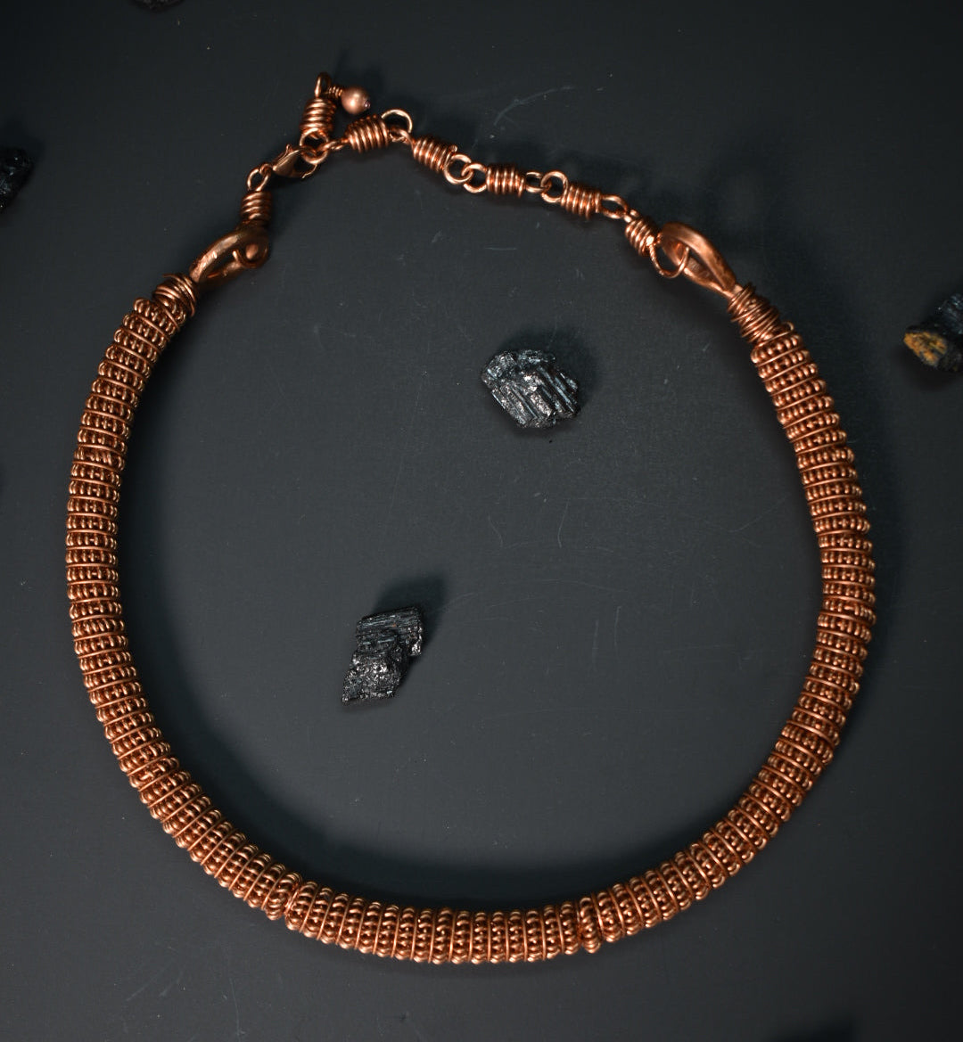 The Photon Torus Field — Copper Choker Necklace