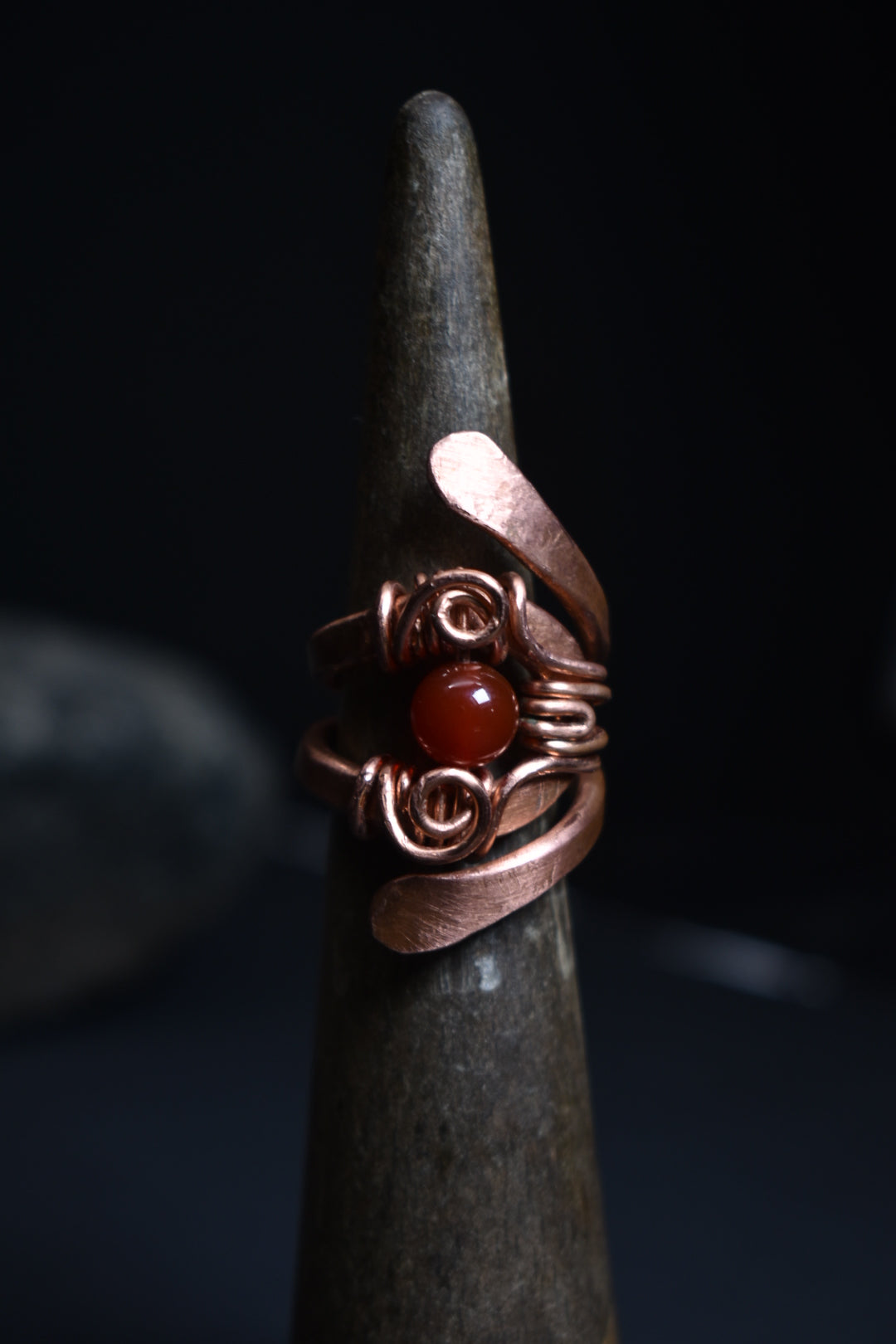 Solar Eye - Adjustable Copper Ring - KOSMIK COLLECTIONS