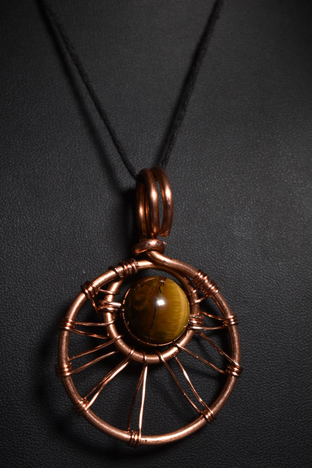 Tigers Eye — Solar Return Copper Pendant Necklace - KOSMIK COLLECTIONS